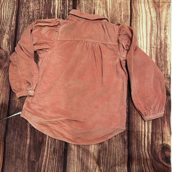 Women’s American Eagle Corduroy Pink Button Down Shirt Medium - Picture 2 of 6